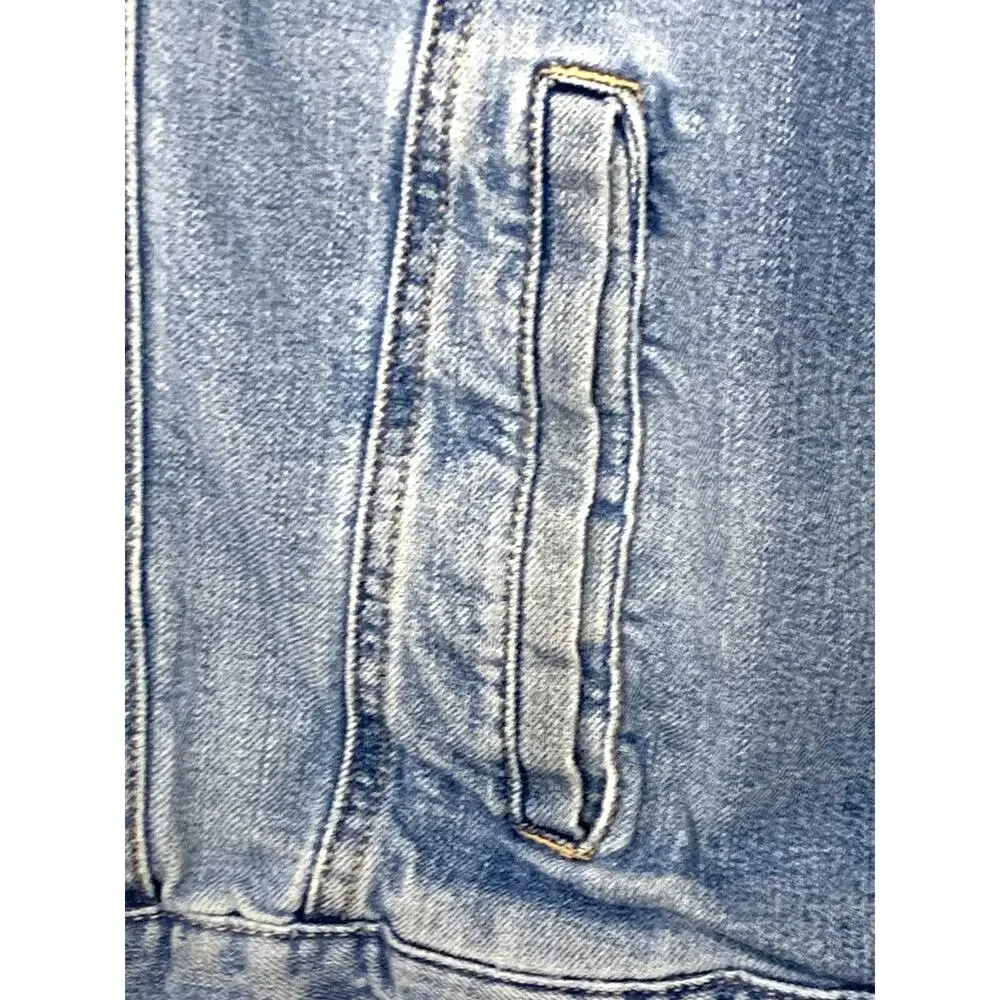 Vintage George Denim Trucker Jean Jacket 42-44 Blue Mens Button Front Work